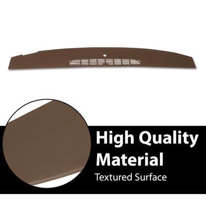 G-PLUS Defrost Dash Cover Compatible with 2007-2013 Chevy Silverado GMC Sierra/ 2007-2014 Chevy Tahoe Avalanche Suburban GMC Yukon XL Denali Brown