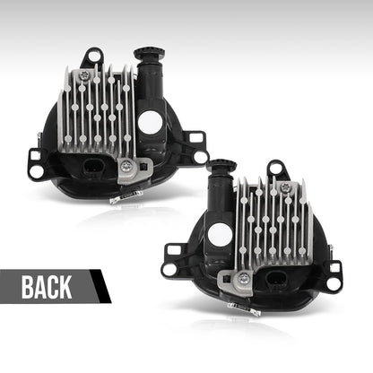 G-PLUS Front Bumper Fog Light Lamps Left & Right Compatible with Volvo C40 2020-2024 / XC40 2017-2024 Fit Volvo S90 / V90 2021-2024 32228794, 32228795 Black