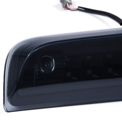 G-PLUS LED Third 3rd Brake Light Compatible with Chevy Silverado/GMC Sierra 1500 2500HD 3500HD 2014-2018 Cargo Light Center High Mount Lamp Tail Light Smoky Lens Black Housing