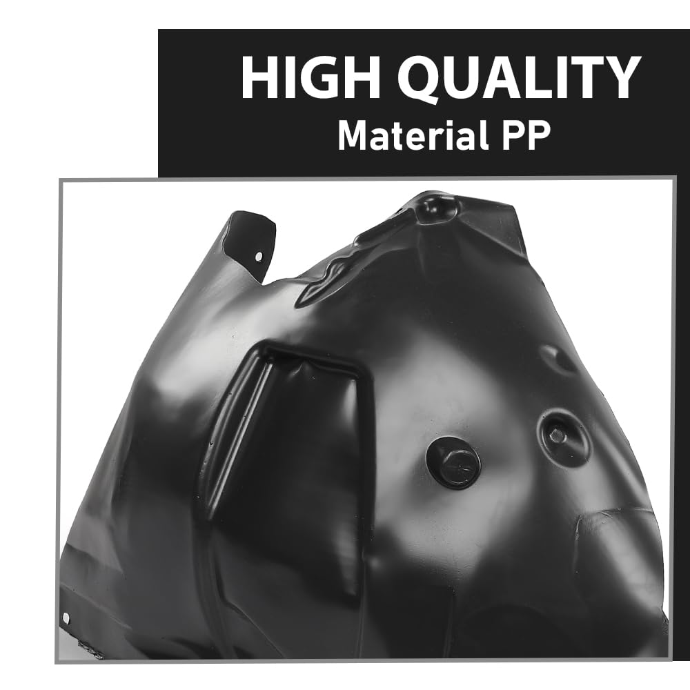 G-PLUS Pair Front Fender Liner Inner, Compatible with Ford Mustang EcoBoost GT 2018-2023 For Models Without Performance Package, LH Driver & RH Passenger 2PCS, FO1248190, FO1249190