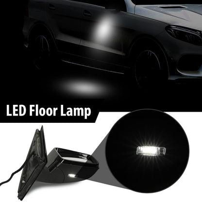 G-PLUS Rear View Mirror w/o Blind Spot Right Side Compatible with Benz GLE (W166)/GLS (X166) 2015-2019,Fit Benz GL (X166) 2012-2019,Fit Benz M (W166) 2012-2016 1668108300 1668108500 Glossy Black