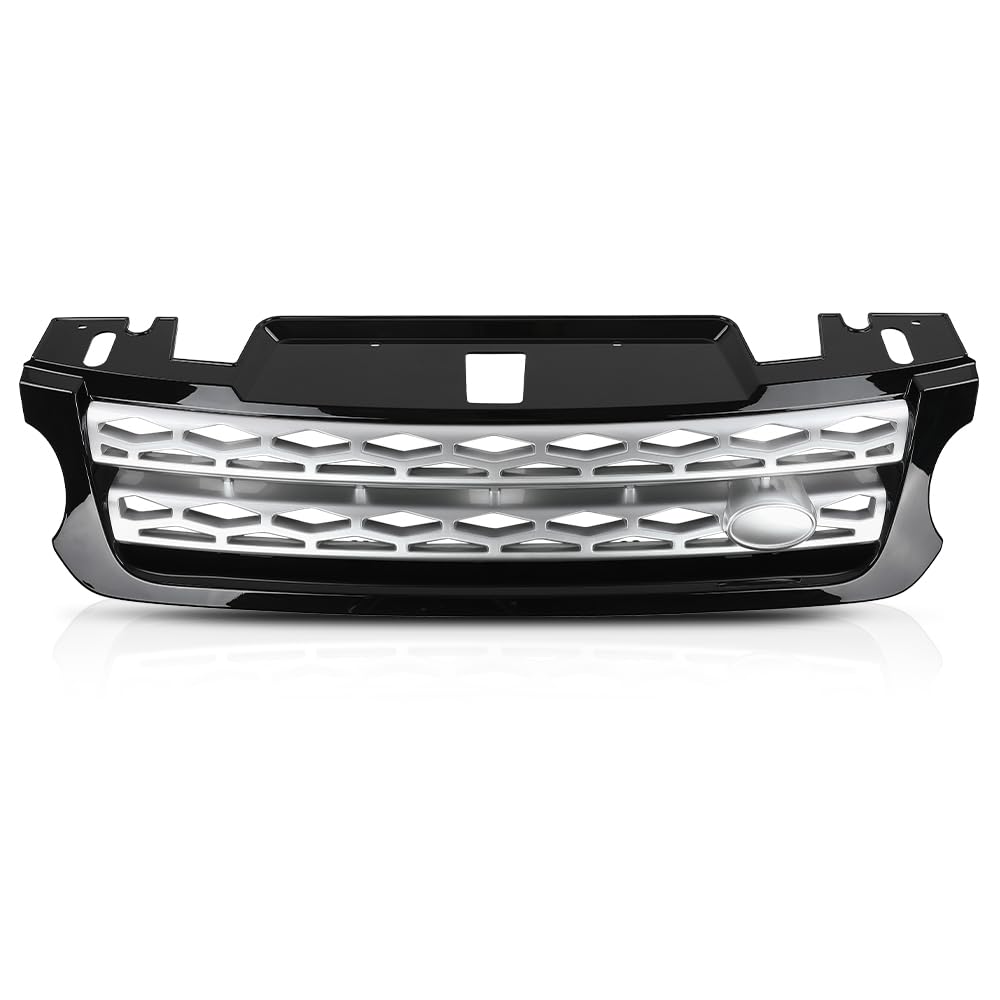 G-PLUS Front Hood Center Grille Grill Compatible with Range Rover Sport 2014-2017 LR054766, LR044120
