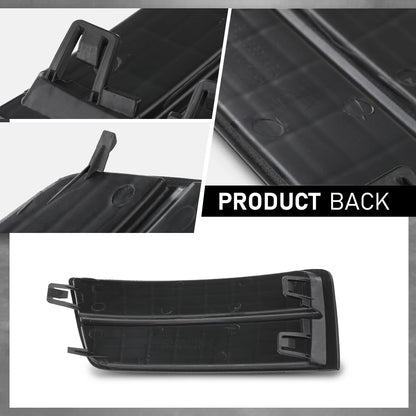 G-PLUS Fog Light Lamp Cover Black Hole Driver and Passenger Side Compatible with Cadillac SRX 2010-2016 GM1038126 GM1039126