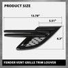 G-PLUS Fender Vent Grille Trim Louver Compatible with Land Rover Range Rover Sport 2014-2017 Without SVR Black