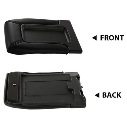 G-PLUS Center Console Lid Replacement Kit Compatible with GMC Sierra Yukon Chevy Silverado Avalanche Suburban Tahoe 1999-2007 Armrest Lid 19127364 19127365 19127366 (Black)