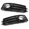 G-PLUS Fog Light Trim Set Driver and Passenger Side Compatible with Audi A3 Base/Quattro Base 2009-2013 Fit Models with Sport Package 8P0 807 681 N ZDE, 8P0 807 682 F ZDE Black