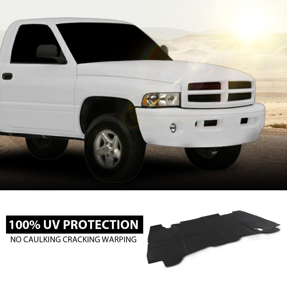 G-PLUS Hood Insulation Pad w/ Clips Compatible with Dodge Ram 1500 1994-2001/Not Fit Durango Or Dakota/Not Fit for Diesel