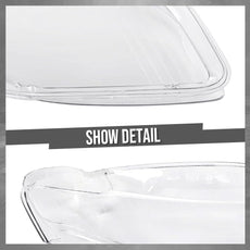 G-PLUS Headlight Lens Cover for Audi A4 B7 S4 2005-2008 Clear Pair Additional Angle