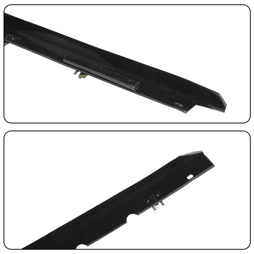 G-PLUS Window Felt Sweeps Weatherstrip Pair w/Rivets Belt Outer Compatible with Chevy Corvette C4 (Coupe and Convertible) 1984-1996