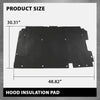 G-PLUS Hood Insulation Pad Compatible with Chevy S10 1994-2004,Fit Chevy Blazer 1995-2005,Fit GMC Sanoma Jimmy 1994-2005