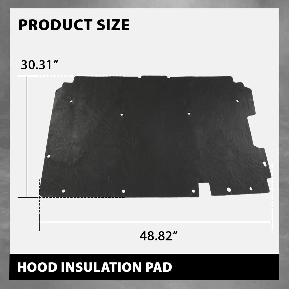 G-PLUS Hood Insulation Pad Compatible with Chevy S10 1994-2004,Fit Chevy Blazer 1995-2005,Fit GMC Sanoma Jimmy 1994-2005