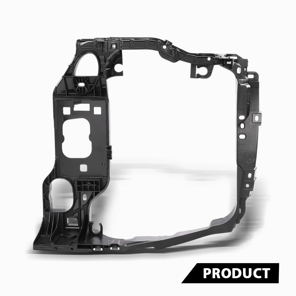 G-PLUS Front Left Side Intermediate Radiator Support Assembly w/ Bracket Compatible with Porsche Macan 2015-2018 95B805295 Direct OE Replacement Black