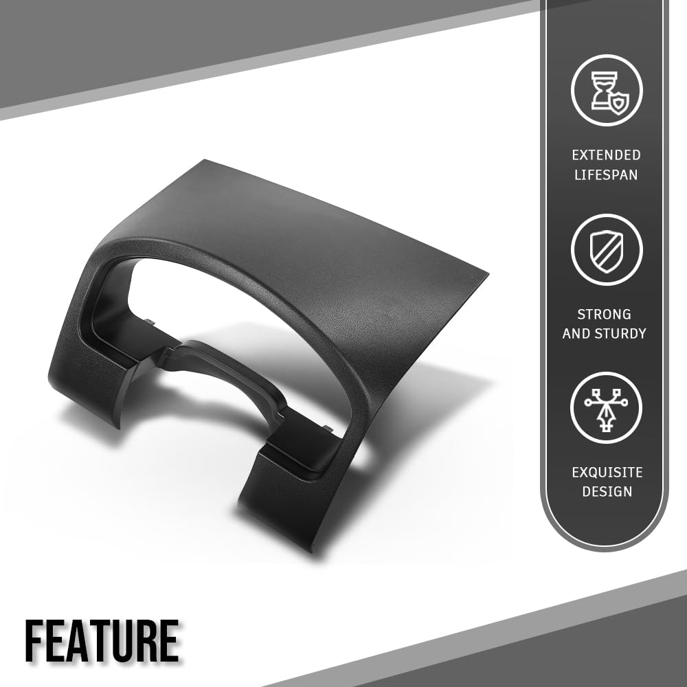 G-PLUS Dash Bezel Trim Instrument Cluster Cover Panel Compatible with Ford F150 2004-2008/Fit Lariat models Black