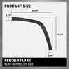 G-PLUS Rear Left Fender Flares Compatible with Jeep Grand Cherokee 2011-2021 Wheel Opening Molding Arch Trim 1MP35RXFAH Black