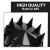 G-PLUS Front Wheel Covers 33mm Spiked Hub Axle Compatible with Semi-Trucks 22.5" and 24.5" Wheels, ABS Plastic Black Pair Semi Truck Hub Covers