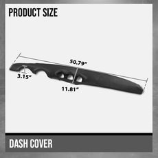 G-PLUS TPE Dash Cap Cover for Datsun 240Z 1970-1973 Black Side View