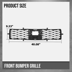 G-PLUS Bumper Grille for Toyota 4Runner SR5 Premium SR5 Sport T Off T Pro T Sport 2021-2023 Black Side View