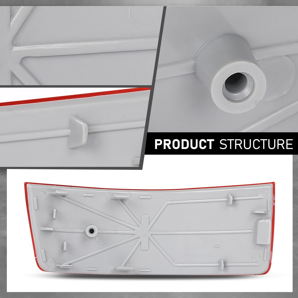 G-PLUS Rear Right Bumper Reflector Light, Compatible with Benz GLK250 GLK350 Base 4Matic Sport Utility 4-Door 2010-2012, 2048200274