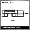 G-PLUS Dash Bezel Panel Surround Trim Compatible with Jeep Cherokee XJ 1984-1996 Black Dashboard