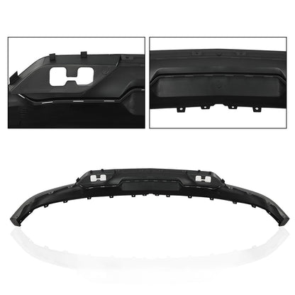 G-PLUS Front Bumper Valance Black Compatible with 2016-2018 Chevy Silverado 1500/2019 Silverado 1500 LD Textured w/Tow Hook Holes 84029800, GM1015135C