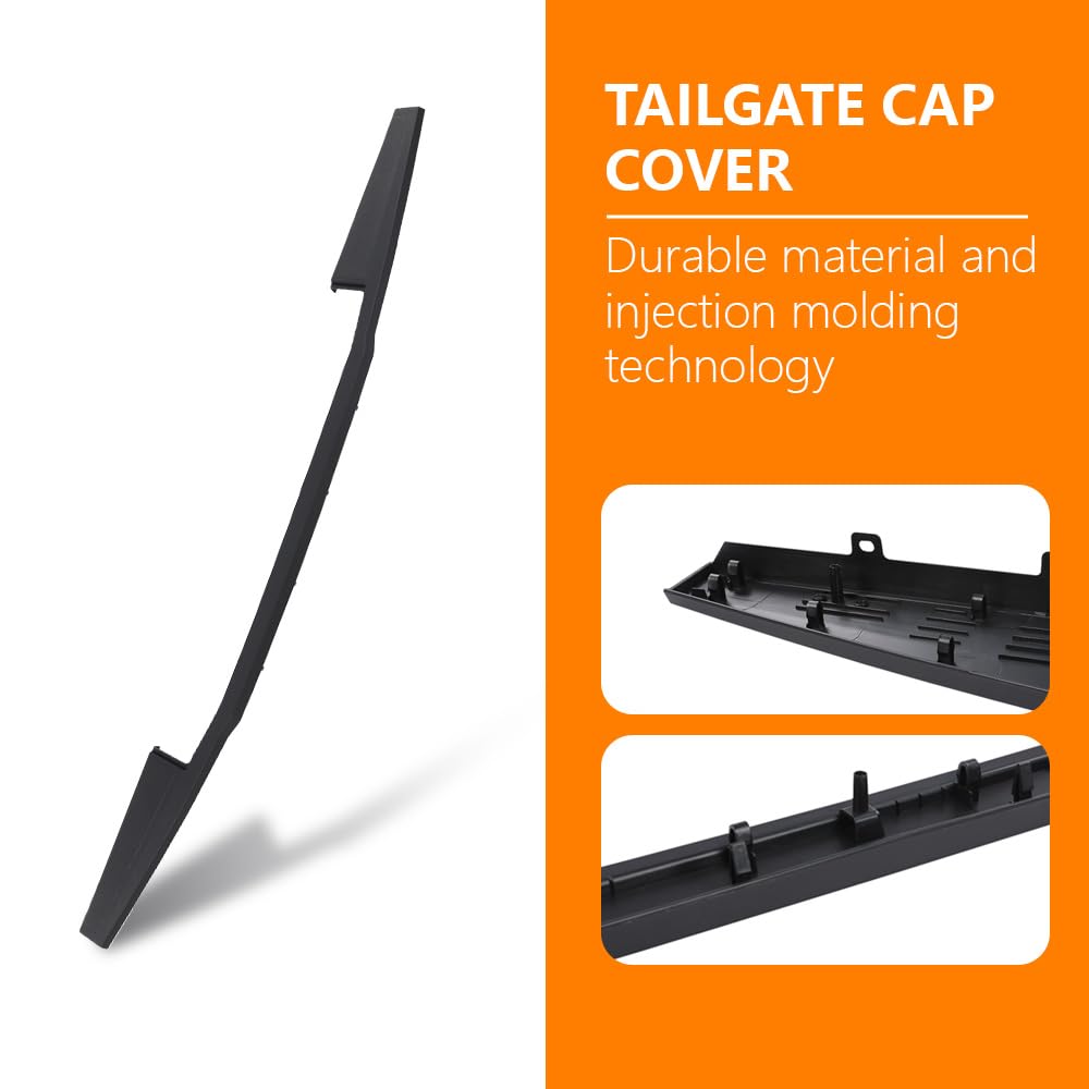 G-PLUS Complete Tailgate Cap Molding Trim Compatible with 2017-2020 Ford Super Duty F250 F350 (with Integrated Tailgate Step ONLY) 324099266144