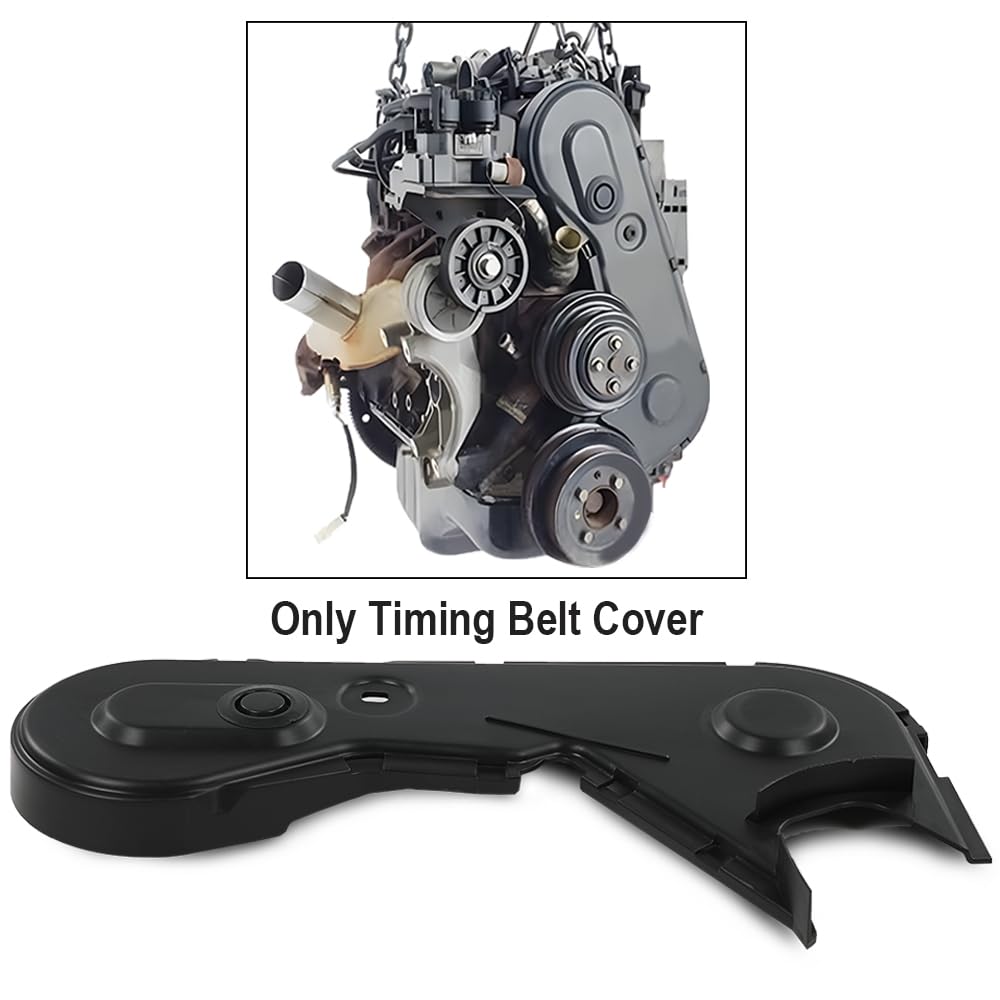 G-PLUS Timing Belt Cover Compatible with 1991-1994 Ford Ranger 2.3L 140cid Engine/1991-1993 Ford Mustang 2.3L 140cid Engine F3ZZ6019A, F1ZZ6019A, F37E6E011AA