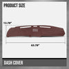 G-PLUS Dash Cover Panel Compatible with Ford F100 F150 F250 F350 Bronco 1980 1981 1982 1983 1984 1985 1986 Red