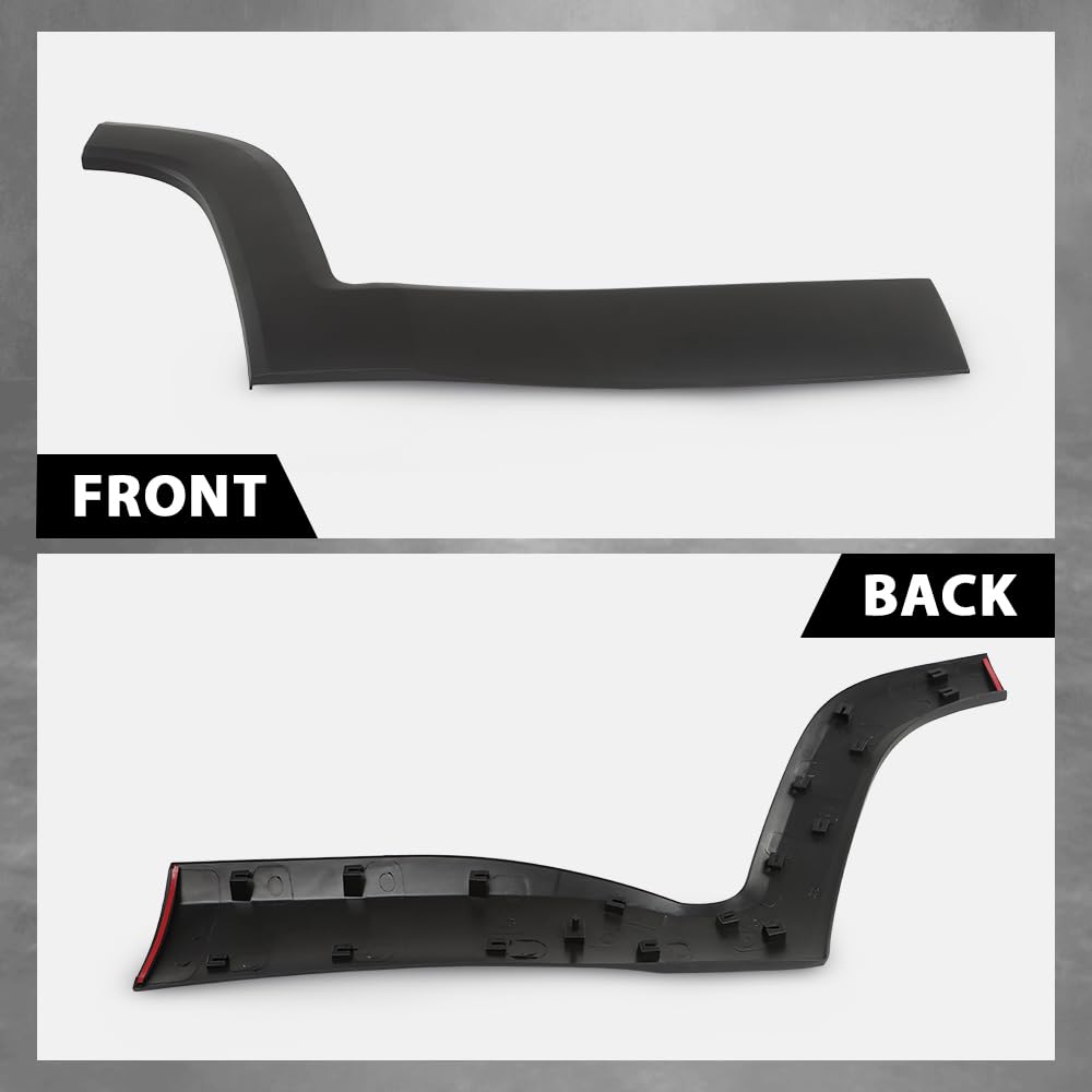 G-PLUS Rear Door Molding Fender Flare Trim Compatible with Jeep Renegade 2015-2021 Fender Flares Wheel Opening Panel Right Side 5VX88LXHAA, CH1505109
