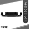 G-PLUS Rear Bumper Lip Diffuser Splitter Spoiler Compatible with Honda Civic Sedan 4 Door 2016 2017 2018 2019 2020 2021 (Not Fit Si and Sport Model) Glossy Black