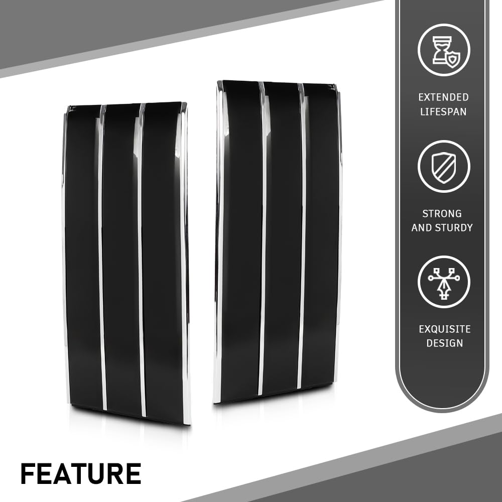 G-PLUS Door Side Fender Vent Molding Cover Trim Compatible with Land Rover Range Rover Vogue L405 2013-2022 Black