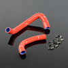 G-PLUS Silicone Radiator Hose Kit w/Clamps Compatible with Jeep Wrangler TJ 4.0L 1997-2001 Red 2 PCS