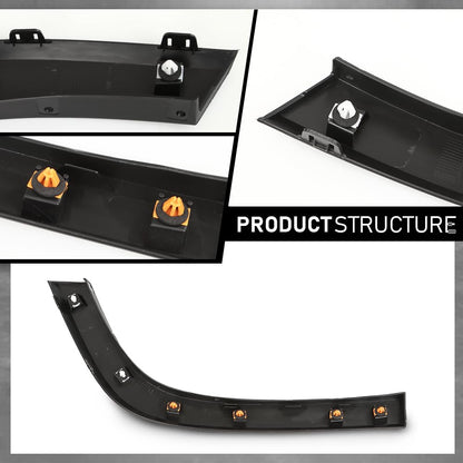 G-PLUS Rear Right Fender Flare Compatible with Jeep Cherokee 2019-2022 Not Fit Trailhawk Models Wheel Opening Molding Arch Trim 68316002AD, 68316006AB Black