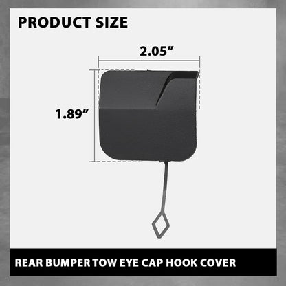 G-PLUS Rear Bumper Tow Eye Cap Hook Cover Compatible with Cadillac SRX 2010-2016 25777324 Black