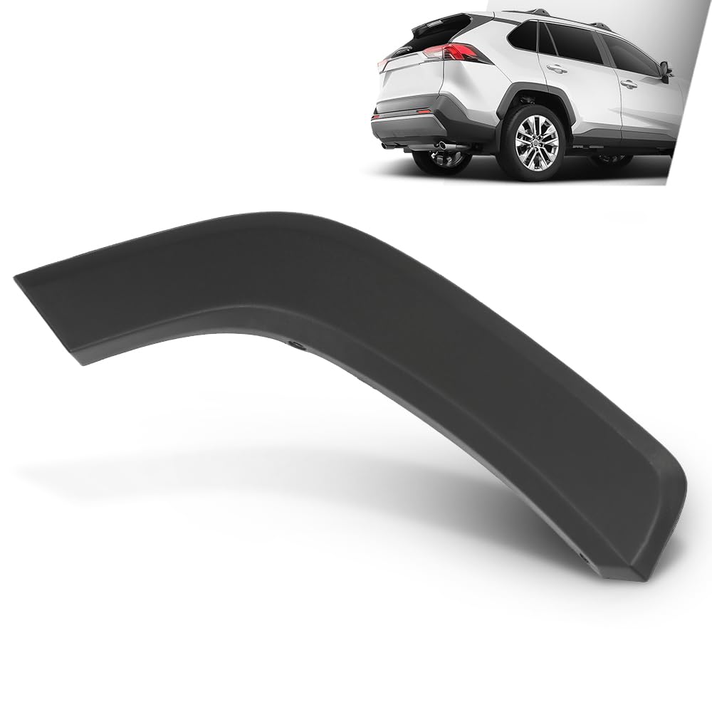 G-PLUS Rear Right Fender Flare Compatible with Toyota RAV4 2019 2020 2021 2022 2023 2024 RH Side Wheel Arch Trim Molding 75061-42010
