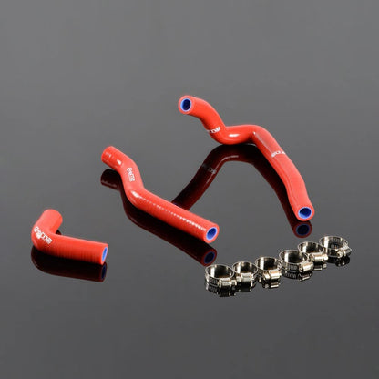 Silicone Radiator Coolant Hose Clamps Kit Compatible For Kawasaki KX65 KX 65 00-08 01 02 03 04 05 06 07 Red