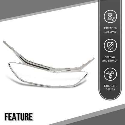 G-PLUS Front Grille Trim Compatible with Chevy Malibu 2019 2020 2021 2022 84473374, GMC1202106 Chrome