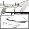 G-PLUS Front Grille Molding Outer Trim Set 2pcs Compatible with LX CT200H 2014-2017 Glossy Black