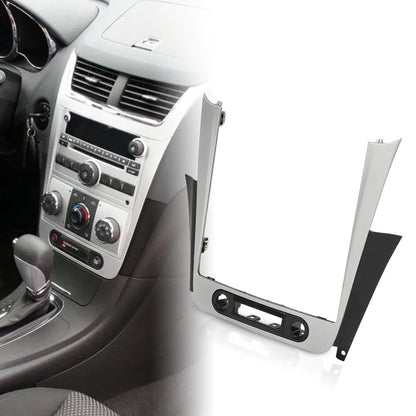 G-PLUS Radio Dash Bezel Trim Vent Compatible with Chevy Malibu 2008-2012 Sliver & Black Car Radio Dashboard Cover