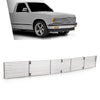 G-PLUS Upper Chrome Billet Grille Grill Insert Compatible with Chevy Blazer 1991-1994 / Chevy S10 1991-1993 Phantom Grille C85232A Silver