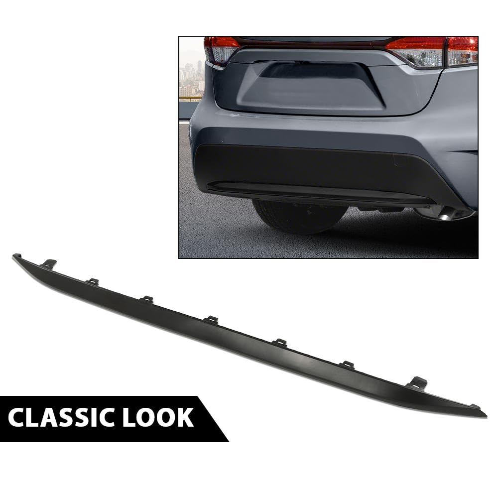G-PLUS Rear Lower Bumper Trim Compatible with Toyota Corolla (Submodel: L, LE, XLE) 2020-2022 5275402903 TO1144103