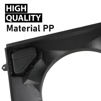 G-PLUS Radiator Cooling Fan Shroud Compatible with Toyota Tacoma L4 2.7L 2016-2023 Black