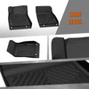 G-PLUS TPE Floor Mats Fit Nissan Sentra 2020-2024 1st & 2nd Row Truck Accessories Cargo Liners All Weather Protection 3pcs Black Alfombras para Carro