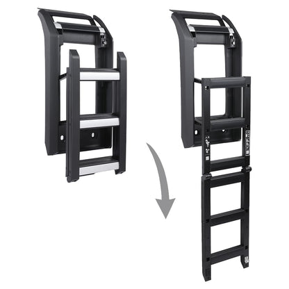 G-PLUS Side Roof Rack Side Access Ladder Compatible with Land Rover Defender 110 2020-2023/Compatible with Land Rover Defender 90 2021-2023 VPLER0172/VPLER0189