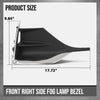 G-PLUS Front Right Passenger Side Fog Light Trim Compatible with Buick Encore GX 2020 2021 2022 42660272, GM1047137 Chrome Black