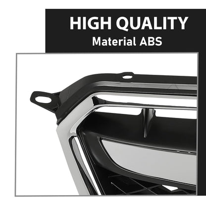 G-PLUS Front Black Chrome Bumper Grille Assembly Compatible with Subaru XV Crosstrek 2013-2015 91122FJ020