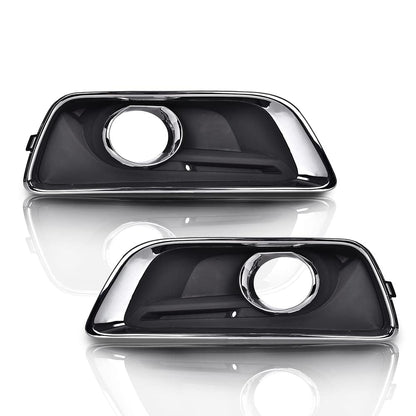 G-PLUS Front Bumper Fog Light Cover Driver and Passenger Side Compatible with Chevy Malibu Eco 2013-2014,Fit Chevy Malibu 2013-2015,Fit Chevy Malibu Limited 2016 Fog Lamp Cover GM1039136 GM1038136