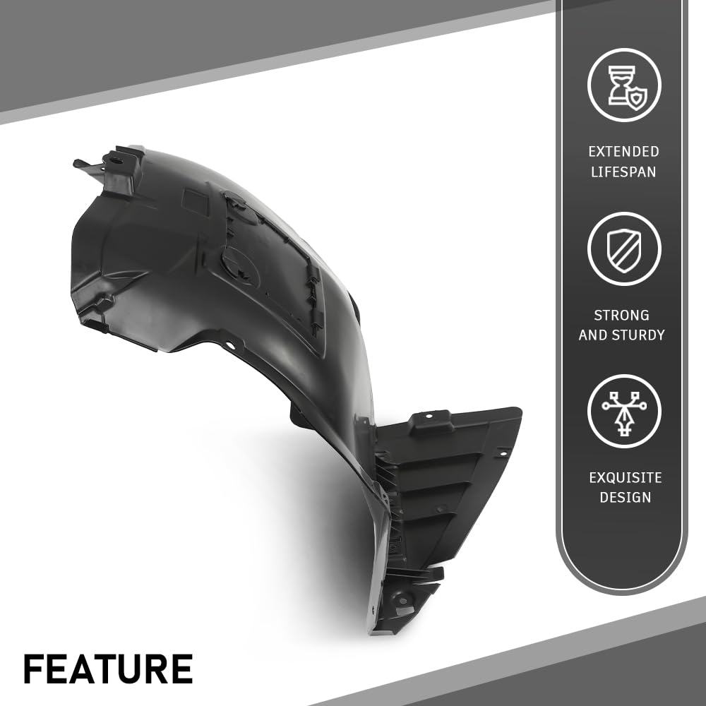 G-PLUS Fender Liner Set Front Left & Right Front 2Pc Compatible with BMW 323i 325i 328i 330Ci 335d 335i 2006-2012 51717059379-PFM, 51717059380-PFM