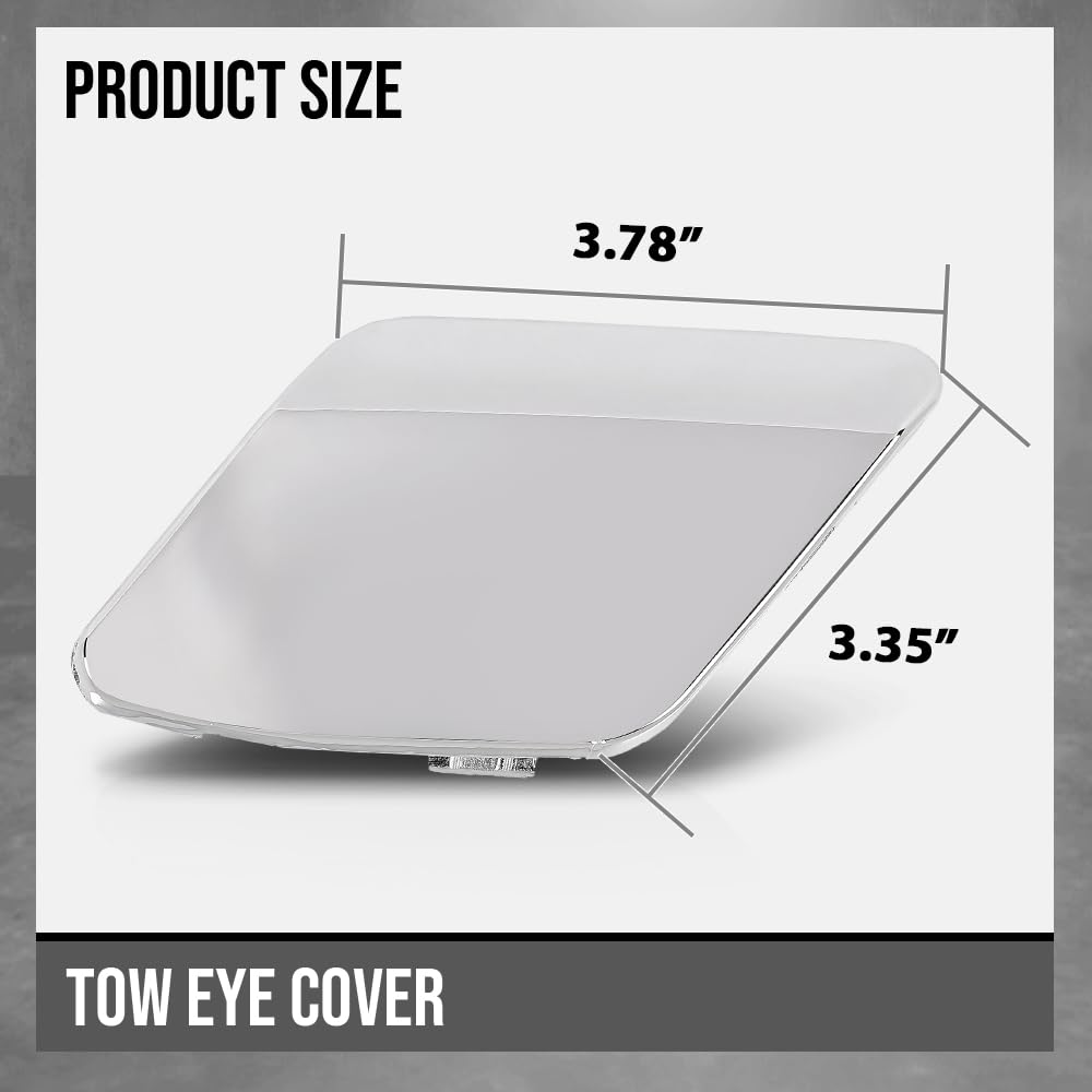 G-PLUS Front Right Side Bumper Tow Hook Eye Cover Compatible with Benz ML400 4Matic 2015 / ML550 4Matic 2013 Fit Benz ML550 Base 2012-2015 1668851223, MB1029126 Silver