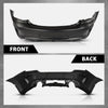 G-PLUS Rear Bumper Cover w/Holes Compatible with Dodge Charger 2020 2021 2022 2023, 68488292AA, CH1100A56, Primed Black