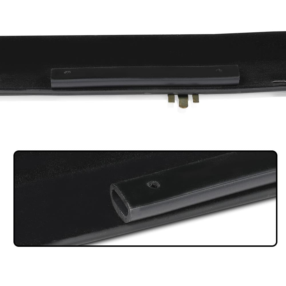 G-PLUS Window Felt Sweeps Weatherstrip Pair w/Rivets Belt Outer Compatible with Chevy Corvette C4 (Coupe and Convertible) 1984-1996